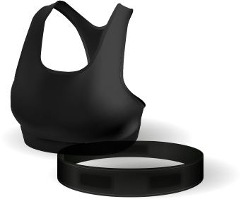 A bra and a belt for health monitoring