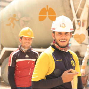 Construction workers representing one of Smart Textile's use cases