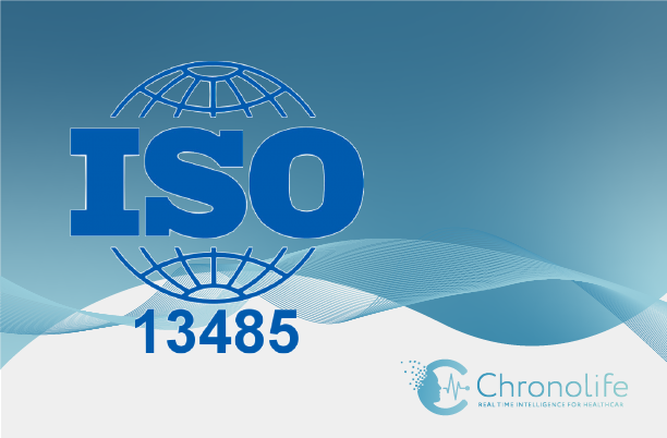 A picture showing that Chronolife receives the ISO13485 certification